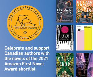 Ad for the Amazon
First Novel Award 2021 shortlist.