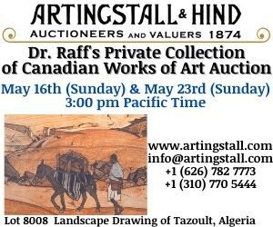 Ad for Artingstall and Hind auctioneers.